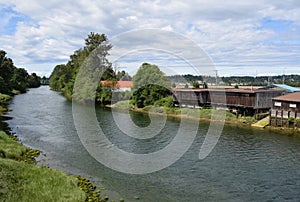 Courtenay River landscape, Comox Valley photo