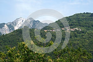 Landscape along the road of Arni, from Garfagnana to Alpi Apuane