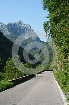 Landscape along the road of Arni, from Garfagnana to Alpi Apuane photo