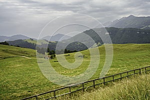 Landscape along the road to Monte Baldo