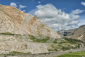 Landscape along the way between Karo La Pass and Simu La Pass, Tibet