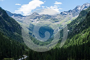 Landscape in the alps