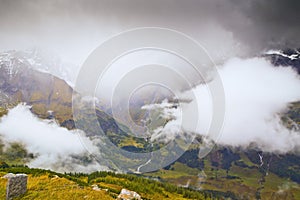 Landscape of Alps mountains Grossglockner National Park Hohe Tauern, Austria