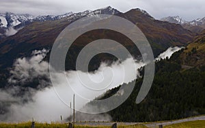 Landscape of Alps mountains Grossglockner National Park Hohe Tauern, Austria