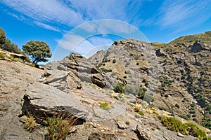 Landscape in Alpujarra.