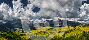 Landscape of Alta Badia in the Dolomites