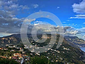 The landscape of the Amalfi Coast, Italy, Europe