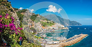 Landscape with Amalfi coast