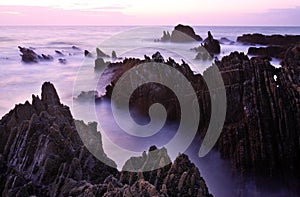 Landscape of amoreira beach, Portugal
