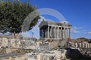 Landscape with ancient Garni Pagan Temple, Armenia