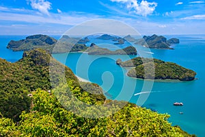 Landscape of Angthong Island National Park in Thailand.