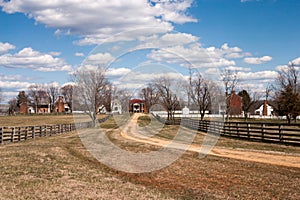 Landscape of Appomattox Village, Virginia