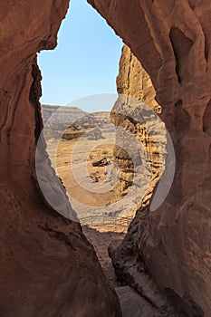 Stone arch in the desert