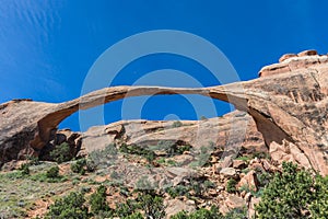 Landscape Arch in Arches National Park near Moab, Utah