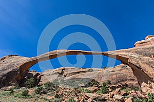 Landscape Arch in Arches National Park near Moab, Utah