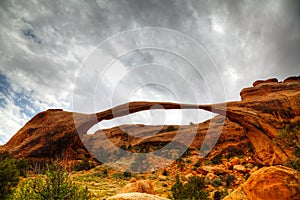 Landscape Arch in Arches National Park, Utah photo