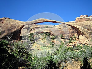 Landscape Arch in Arches National Park, Utah, USA photo