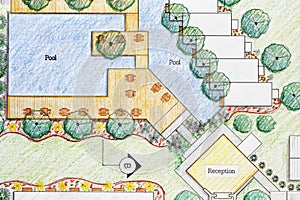 Landscape Architect Design hotel resort plan