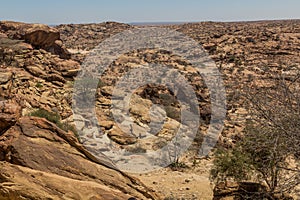 Landscape around Laas Geel rock paintings, Somalila