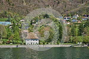 A landscape around Lake Annecy, Haute-Savoie, France