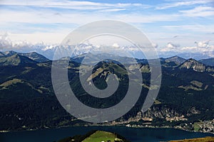 The landscape around Lake Wolfgangsee, Schafbergbahn, Salzkammergut, Salzburg, Austria