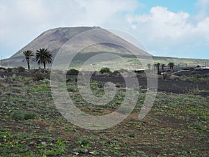 Landscape around Los Helechos volcano , Lanzarote photo