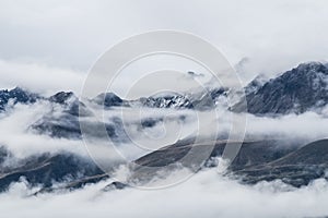 Landscape around Mt.Cook/Aoraki national park, New Zealand