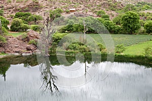 Landscape around Seclantas village in Calchaqui Valley, Argentina photo