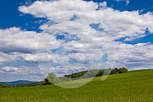 Landscape around the town of Myjava