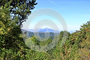 landscape around Voskopoja, Albania