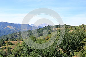 landscape around Voskopoja, Albania