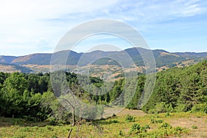 landscape around Voskopoja, Albania