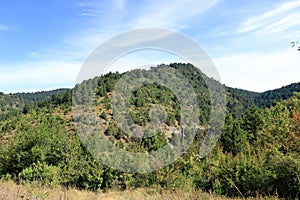 landscape around Voskopoja, Albania