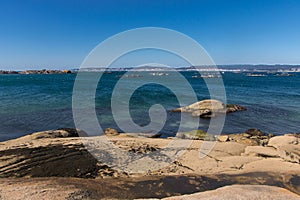 landscape of Arousa island in Galicia