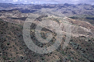 Landscape between Asmara and Keren, central Eritrea