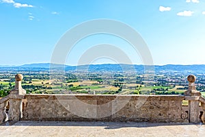 Landscape from Assisi, Umbria, Italy