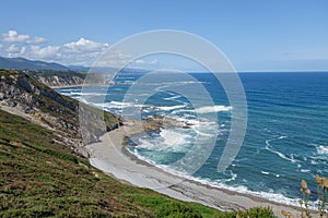 Landscape of the Asturian coast from Cabo Vidio. Spain