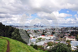 Landscape of Auckland city & devonport downtown, NZ