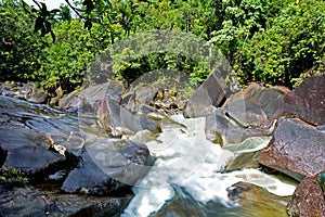 Landscape of Babinda Boulders in Queensland Australia