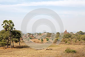 Landscape with Bagan ruins, Myanmar