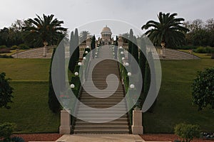 Landscape with Bahai Gardens in Haifa