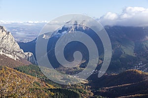 Landscape of Balkan Mountains and Vratsata pass, Bulgaria