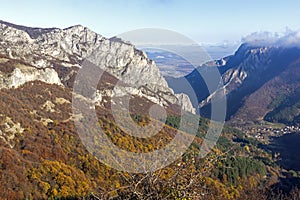 Landscape of Balkan Mountains and Vratsata pass, Bulgaria