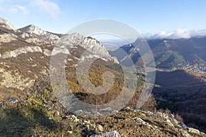 Landscape of Balkan Mountains and Vratsata pass, Bulgaria