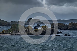 Landscape of Ballintoy Harbour, Northern Ireland