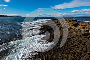 Landscape of Ballycastle beach, Northern Ireland