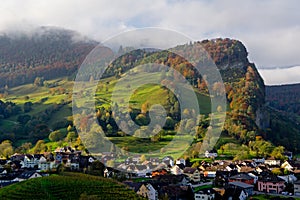 Landscape in Balzers, Lichtenstein