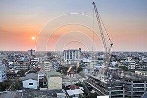 Landscape bangkok building and constructure