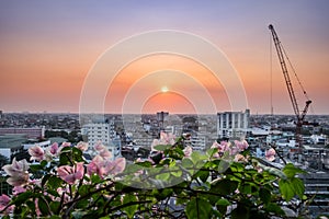 Landscape bangkok building and constructure