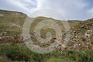 A Landscape on the Bank of the Prat Stream, Israel photo